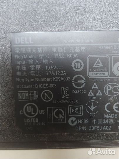 Док станции dell K09A PR03X