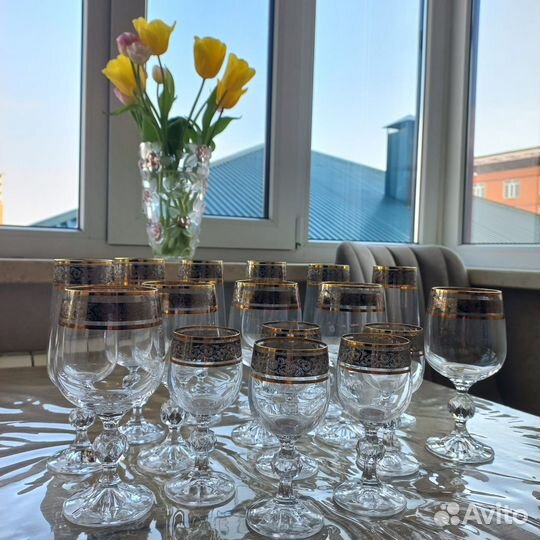 Фужеры бокалы богемия