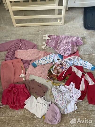 Большой пакет одежды для девочки 80-86