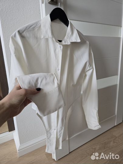 Рубашка с имитацией боди