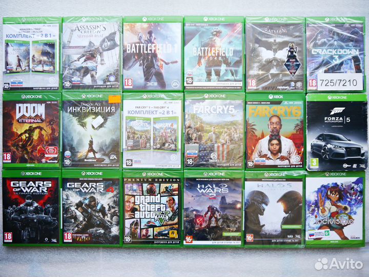 Лицензионные игры на Xbox One (новые и б/у)