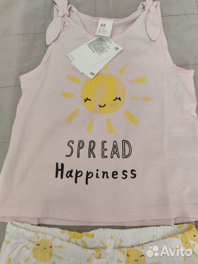 Пакет новых вещей hm 92 на девочку