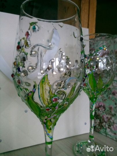 Свадебные именные фужеры