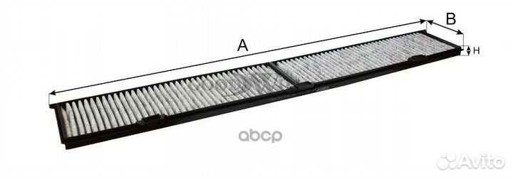 Фильтр салона угольный BMW 1.3.X1 AG457CFC
