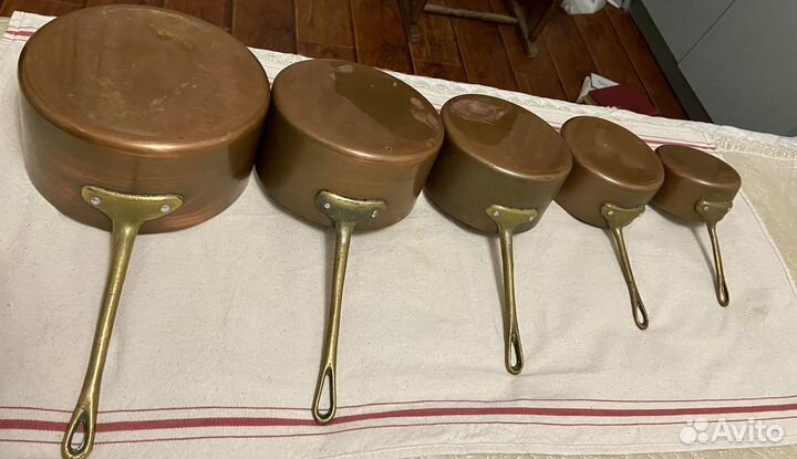 Медные ковши (сотейники) Франция