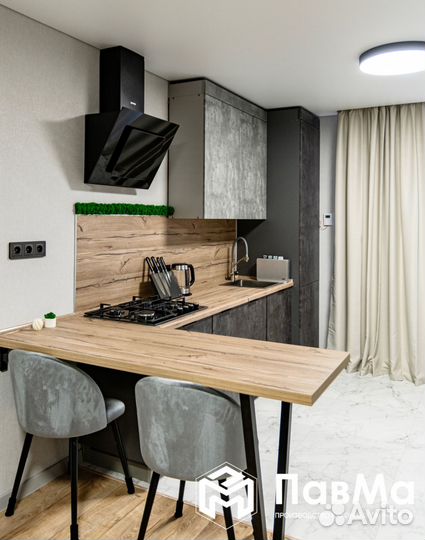 Кухонные гарнитуры с барной стойкой