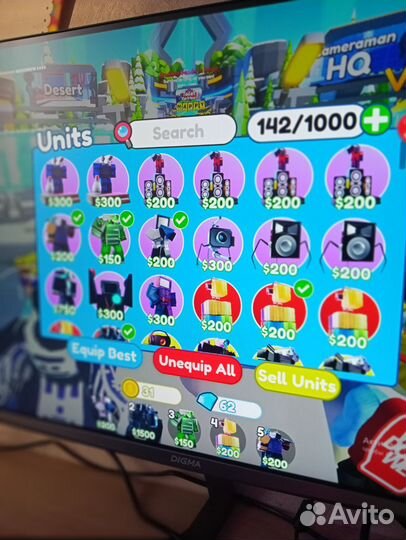 Юниты toilet tower defense roblox