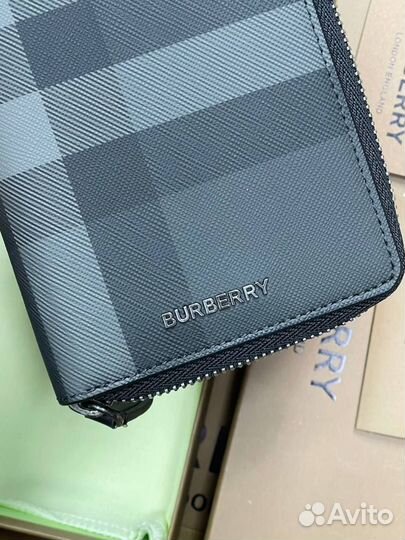 Мужской кошелек Burberry Check Новый