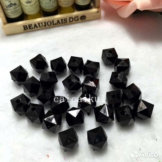 Бусины акриловые квадратные для рукоделия, 10 мм