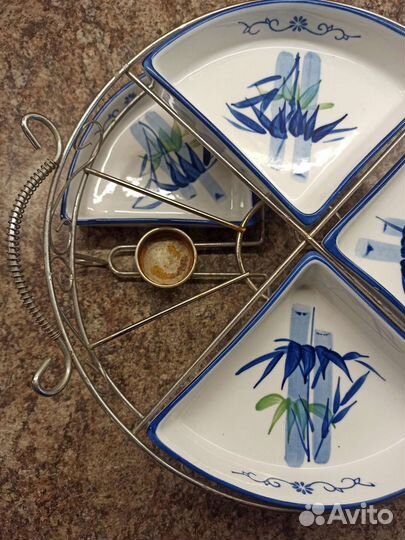 Блюдо сервировочное с подогревом свечами