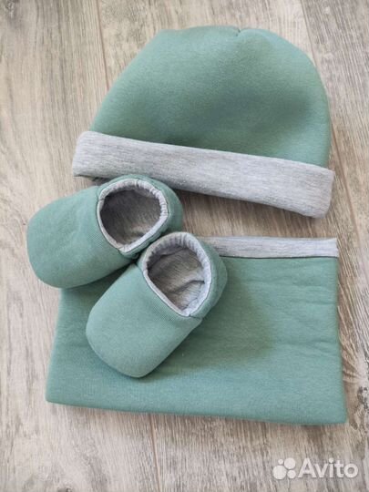 Шапка снуд моксы на малыша