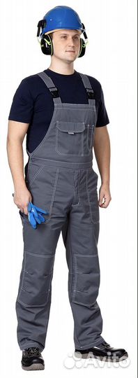 Полукомбинезон мужской летний «Сити» темно-серые