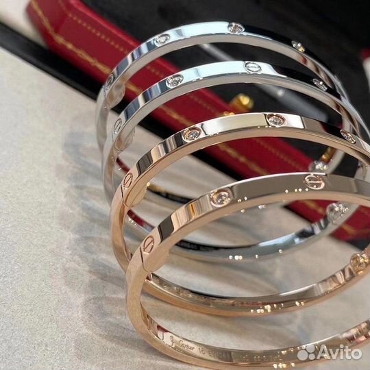 Cartier золотые браслеты love