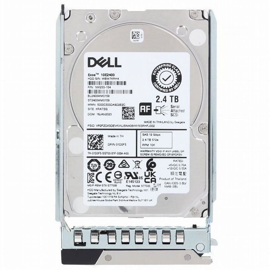 [01D0F5] Жесткий Диск Dell 1d0f5 2,4tb Sas 2,5"