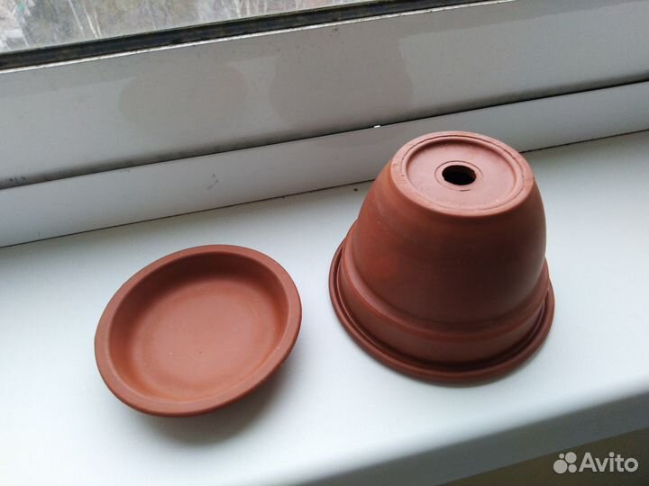 Горшок для цветов с поддоном Керамика Маленький