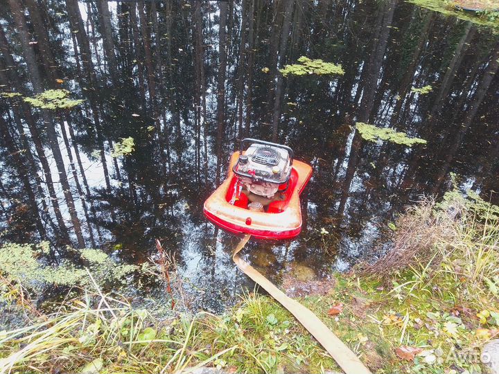 Плавающая мотопомпа Aquafast, двигатель Kawasaki