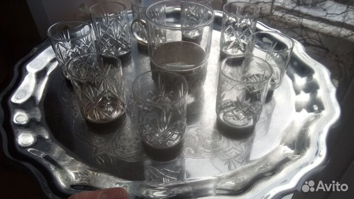 Набор поднос с рюмками эпохи СССР