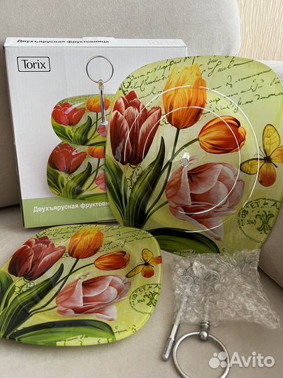 Фруктовница Torix двухъярусная