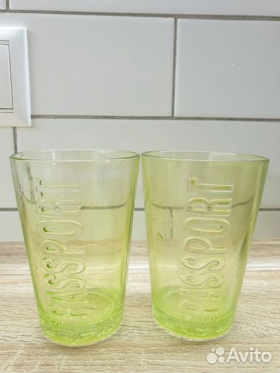 Стаканы стеклянные зелёного цвета Passport Scotch