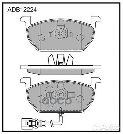 Колодки тормозные дисковые передние, комплект