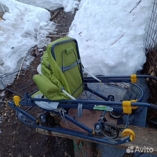 Детские санки коляска