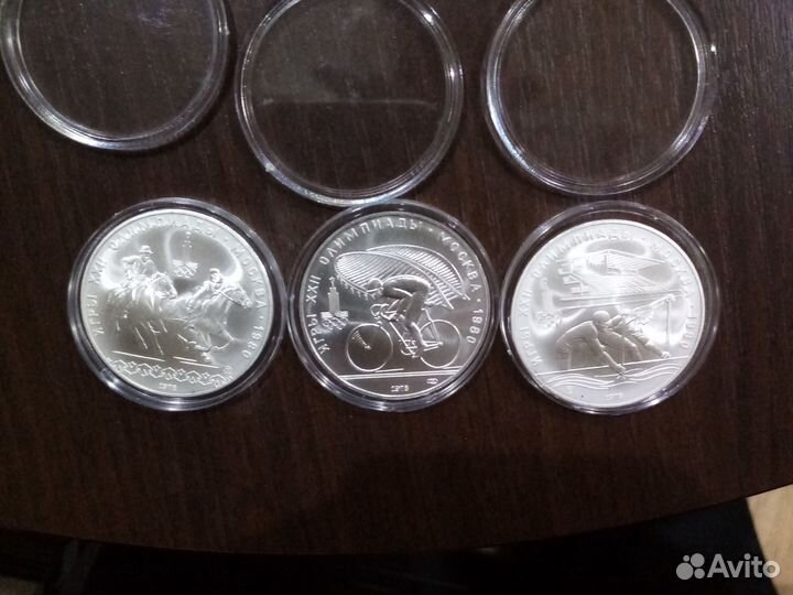 Набор монет олимпиады 80 серебро. Быстрее