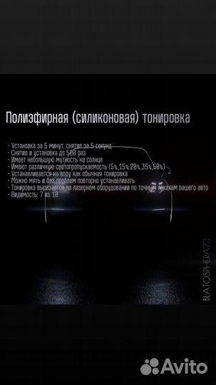 Съёмная жёсткая тонировка