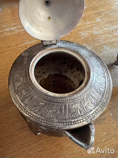 Набор чайник, сахарница, молочник из олова