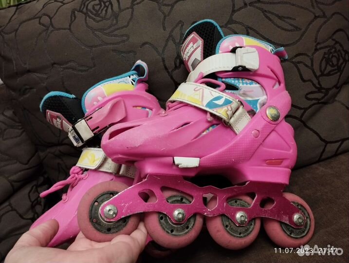 Роликовые коньки детские раздвижные