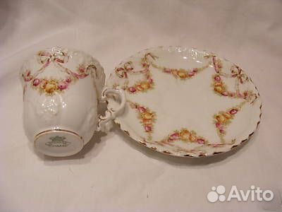 Антикварная кофейная пара Aynsley Англия