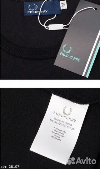 Футболка Fred Perry Черная