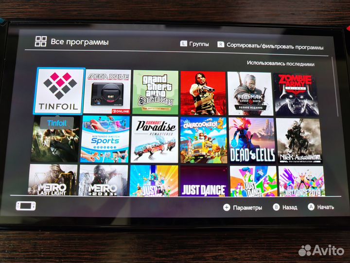 Nintendo Switch Oled прошитый более 400 игр, 576gb