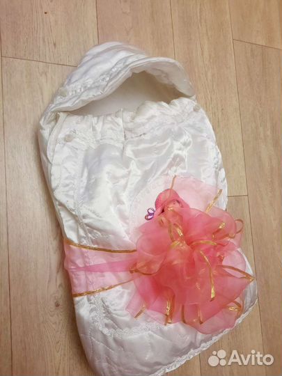 Конверт на выписку для девочки весна-осень