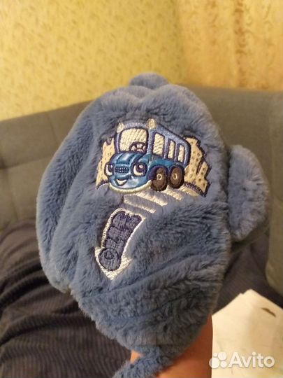 Зимняя шапка для мальчика 46 р-р