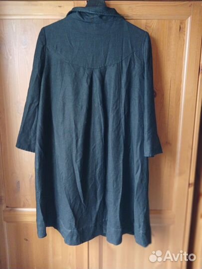 Трэнч женский пальто лен 44-46