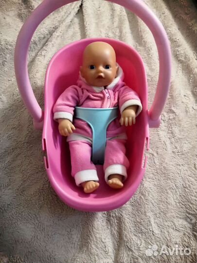 Переноска с пупсом Baby Born оригинал
