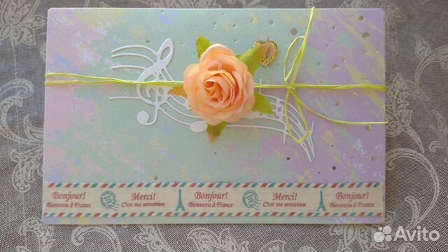 Открытка - конверт ручной работы