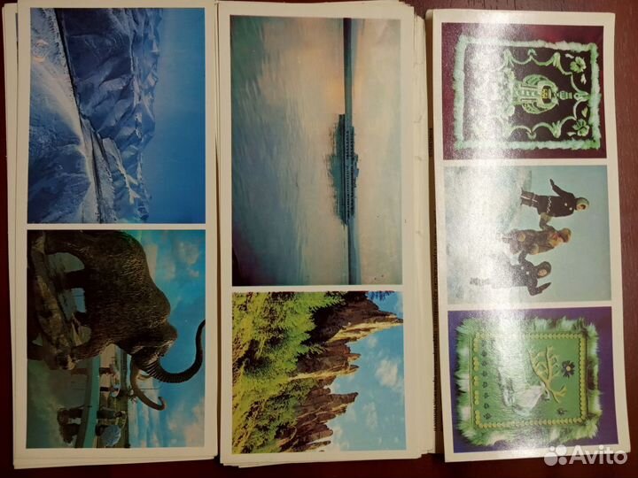 Комплекты открыток По Лене и По Якутии