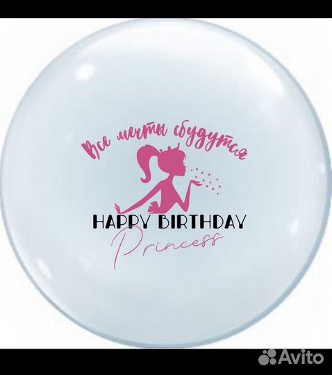 Надписи на воздушных/гелиевых шарах