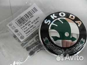 Эмблема skoda решетки радиатора 1U0853621cmel VAG