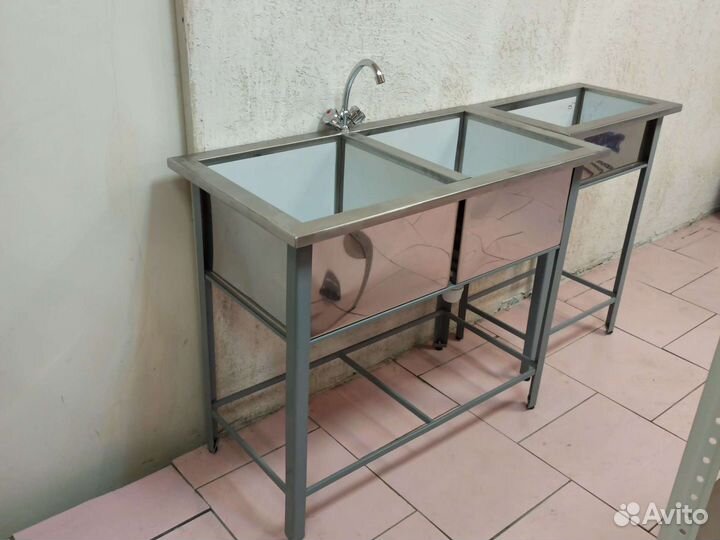 Ванна моечная из нержавейки 1-2-3-4х секционные