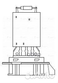 Резистор отопителя Renault Logan (Luzar) LFR099