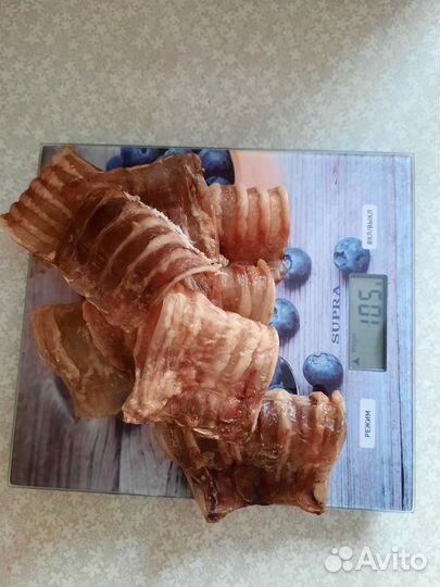 Бычий корень для собак, трахея