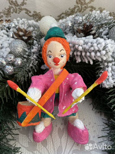 Елочные игрушки из ваты