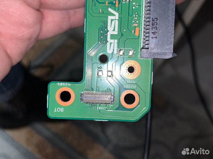 Плата hdd / звук для asus x555 rev2.0