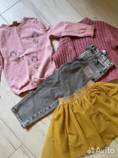 Огромный пакет брендовых вещей на девочку 5-6 лет