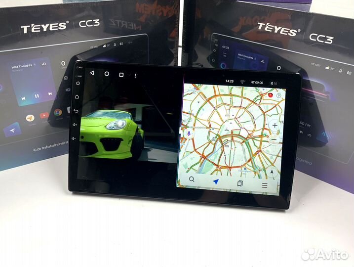 Магнитола Teyes CC3 4/64 для Шкода Суперб 1