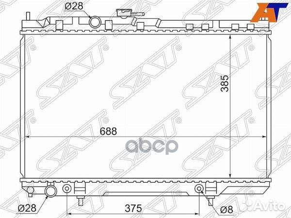 Радиатор Nissan Almera Classic 06-12 NS0001-B10