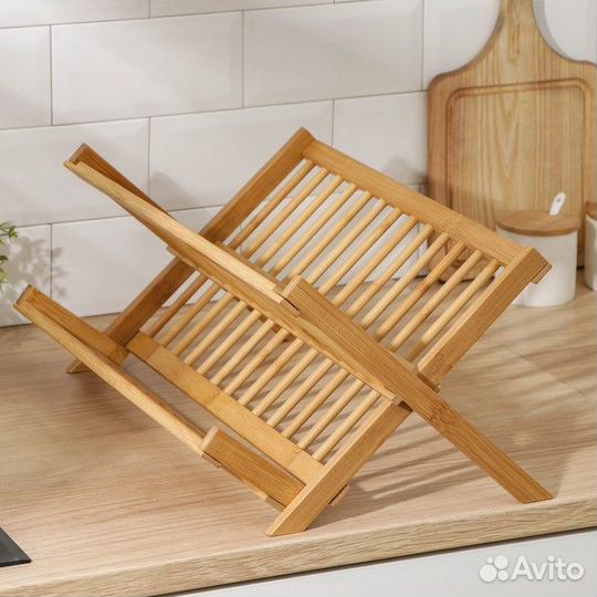 Сушилка для посуды Икеа бамбук