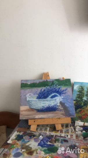 Лаванда в корзинке